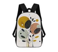 sinyumoney Impresión 3D Abstract Plants 09 Mochilas Escolares Para Niños De 17 Pulgadas, Mochilas Para Libros Para Niños, Mochila De Gran Capacidad, Mochila De Viaje, Mochilas De Uso Diario