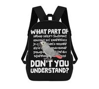 sinyumoney Impresión 3D African Grey Parrot Mochilas Escolares Para Niños Mochilas Para Libros De Gran Capacidad Mochila De Viaje Mochilas De Día 17inch