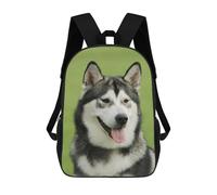 sinyumoney Impresión 3D Alaskan Malamute Mochilas Escolares Para Niños De 17 Pulgadas, Mochilas Para Libros Para Niños, Mochila De Gran Capacidad, Mochila De Viaje, Mochilas De Uso Diario