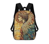 sinyumoney Impresión 3D Angel Mosaic Mochilas Escolares Para Niños Mochilas Para Libros De Gran Capacidad Mochila De Viaje Mochilas De Día 17inch
