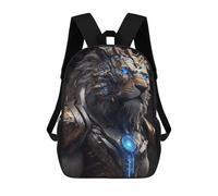 sinyumoney Impresión 3D Armored Lion Guardian -1 Mochilas Escolares Para Niños Mochilas Para Libros De Gran Capacidad Mochila De Viaje Mochilas De Día 17inch