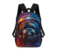 sinyumoney Impresión 3D Astronaut Dog in Space -3 Mochilas Escolares Para Niños Mochilas Para Libros De Gran Capacidad Mochila De Viaje Mochilas De Día 17inch