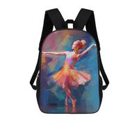 sinyumoney Impresión 3D Ballet Dancer Fauvism Style Mochilas Escolares Para Niños Mochilas Para Libros De Gran Capacidad Mochila De Viaje Mochilas De Día 17inch