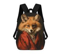 sinyumoney Impresión 3D Beautiful Fox Mochilas Escolares Para Niños De 17 Pulgadas, Mochilas Para Libros Para Niños, Mochila De Gran Capacidad, Mochila De Viaje, Mochilas De Uso Diario