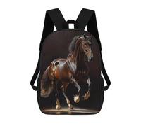 sinyumoney Impresión 3D Belgian Warmblood Horse Mochilas Escolares Para Niños Mochilas Para Libros De Gran Capacidad Mochila De Viaje Mochilas De Día 17inch
