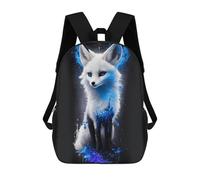 sinyumoney Impresión 3D Blue Fox Fantasy Art Mochilas Escolares Para Niños Mochilas Para Libros De Gran Capacidad Mochila De Viaje Mochilas De Día 17inch