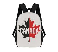 sinyumoney Impresión 3D Canada Maple Leaf Graphic Mochilas Escolares Para Niños Mochilas Para Libros De Gran Capacidad Mochila De Viaje Mochilas De Día 17inch