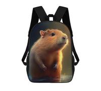 sinyumoney Impresión 3D Capybara Illustration Mochilas Escolares Para Niños Mochilas Para Libros De Gran Capacidad Mochila De Viaje Mochilas De Día 17inch