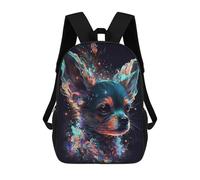 sinyumoney Impresión 3D Chihuahua Dog Mochilas Escolares Para Niños Mochilas Para Libros De Gran Capacidad Mochila De Viaje Mochilas De Día 17inch