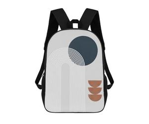 sinyumoney Impresión 3D Circles And Lines 3 Mochilas Escolares Para Niños Mochilas Para Libros De Gran Capacidad Mochila De Viaje Mochilas De Día 17inch