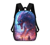 sinyumoney Impresión 3D City Under Dragon's Shadow Mochilas Escolares Para Niños Mochilas Para Libros De Gran Capacidad Mochila De Viaje Mochilas De Día 17inch