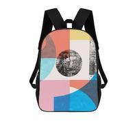 sinyumoney Impresión 3D Collage Art 8 Mochilas Escolares Para Niños Mochilas Para Libros De Gran Capacidad Mochila De Viaje Mochilas De Día 17inch