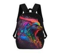 sinyumoney Impresión 3D Colorful Eagle Artwork Mochilas Escolares Para Niños Mochilas Para Libros De Gran Capacidad Mochila De Viaje Mochilas De Día 17inch