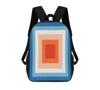sinyumoney Impresión 3D Colorful Geometric 07 Mochilas Escolares Para Niños Mochilas Para Libros De Gran Capacidad Mochila De Viaje Mochilas De Día 17inch