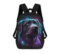 sinyumoney Impresión 3D Cosmic Labrador Art Print-1 Mochilas Escolares Para Niños De 17 Pulgadas, Mochilas Para Libros Para Niños, Mochila De Gran Capacidad, Mochila De Viaje, Mochilas De Uso Diario