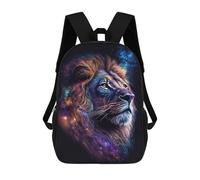 sinyumoney Impresión 3D Cosmic Lion Art Print-15 Mochilas Escolares Para Niños De 17 Pulgadas, Mochilas Para Libros Para Niños, Mochila De Gran Capacidad, Mochila De Viaje, Mochilas De Uso Diario