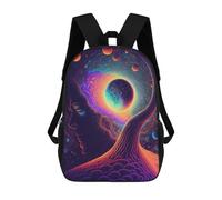 sinyumoney Impresión 3D Cosmic Mind Journey Mochilas Escolares Para Niños Mochilas Para Libros De Gran Capacidad Mochila De Viaje Mochilas De Día 17inch