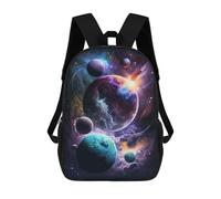 sinyumoney Impresión 3D Cosmic Planets Art Print Mochilas Escolares Para Niños De 17 Pulgadas, Mochilas Para Libros Para Niños, Mochila De Gran Capacidad, Mochila De Viaje, Mochilas De Uso Diario