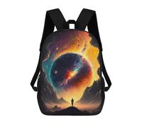 sinyumoney Impresión 3D Cosmic Portal Mochilas Escolares Para Niños Mochilas Para Libros De Gran Capacidad Mochila De Viaje Mochilas De Día 17inch
