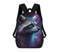 sinyumoney Impresión 3D Cosmic Raccoon Art Print-16 Mochilas Escolares Para Niños De 17 Pulgadas, Mochilas Para Libros Para Niños, Mochila De Gran Capacidad, Mochila De Viaje, Mochilas De Uso Diario