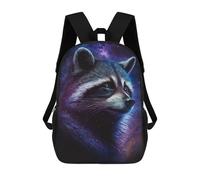 sinyumoney Impresión 3D Cosmic Raccoon Art Print-21 Mochilas Escolares Para Niños De 17 Pulgadas, Mochilas Para Libros Para Niños, Mochila De Gran Capacidad, Mochila De Viaje, Mochilas De Uso Diario