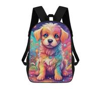 sinyumoney Impresión 3D Cute Sweet Dog Mochilas Escolares Para Niños Mochilas Para Libros De Gran Capacidad Mochila De Viaje Mochilas De Día 17inch