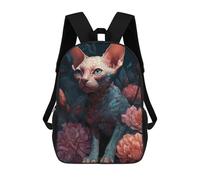 sinyumoney Impresión 3D Devon Rex Cat Dream Mochilas Escolares Para Niños Mochilas Para Libros De Gran Capacidad Mochila De Viaje Mochilas De Día 17inch