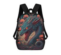 sinyumoney Impresión 3D Dragon's Fiery Majesty Mochilas Escolares Para Niños Mochilas Para Libros De Gran Capacidad Mochila De Viaje Mochilas De Día 17inch
