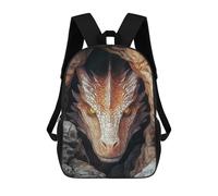 sinyumoney Impresión 3D Dragons Gaze Mochilas Escolares Para Niños De 17 Pulgadas, Mochilas Para Libros Para Niños, Mochila De Gran Capacidad, Mochila De Viaje, Mochilas De Uso Diario