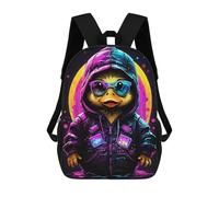 sinyumoney Impresión 3D Duckling Hoodie Mochilas Escolares Para Niños Mochilas Para Libros De Gran Capacidad Mochila De Viaje Mochilas De Día 17inch