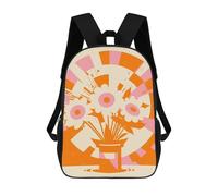 sinyumoney Impresión 3D Emma Bouquet of Flowers Mochilas Escolares Para Niños De 17 Pulgadas, Mochilas Para Libros Para Niños, Mochila De Gran Capacidad, Mochila De Viaje, Mochilas De Uso Diario