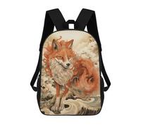 sinyumoney Impresión 3D Enchanted Fox Mochilas Escolares Para Niños De 17 Pulgadas, Mochilas Para Libros Para Niños, Mochila De Gran Capacidad, Mochila De Viaje, Mochilas De Uso Diario
