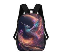 sinyumoney Impresión 3D Enchanted Hummingbird Flight -1 Mochilas Escolares Para Niños Mochilas Para Libros De Gran Capacidad Mochila De Viaje Mochilas De Día 17inch