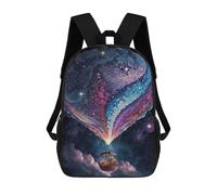 sinyumoney Impresión 3D Enchanted Sky Voyage Balloon Mochilas Escolares Para Niños Mochilas Para Libros De Gran Capacidad Mochila De Viaje Mochilas De Día 17inch
