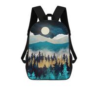 sinyumoney Impresión 3D Evening Mist Mochilas Escolares Para Niños De 17 Pulgadas, Mochilas Para Libros Para Niños, Mochila De Gran Capacidad, Mochila De Viaje, Mochilas De Uso Diario