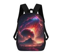 sinyumoney Impresión 3D Fiery Cosmic Portal Mochilas Escolares Para Niños Mochilas Para Libros De Gran Capacidad Mochila De Viaje Mochilas De Día 17inch