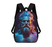 sinyumoney Impresión 3D Flame of Knowledge Mochilas Escolares Para Niños Mochilas Para Libros De Gran Capacidad Mochila De Viaje Mochilas De Día 17inch