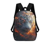 sinyumoney Impresión 3D Flaming Tiger Art Print Mochilas Escolares Para Niños De 17 Pulgadas, Mochilas Para Libros Para Niños, Mochila De Gran Capacidad, Mochila De Viaje, Mochilas De Uso Diario