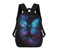 sinyumoney Impresión 3D Galactic Butterfly Art Print Mochilas Escolares Para Niños De 17 Pulgadas, Mochilas Para Libros Para Niños, Mochila De Gran Capacidad, Mochila De Viaje, Mochilas De Uso Diario