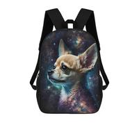 sinyumoney Impresión 3D Galactic Canine Portrait -1 Mochilas Escolares Para Niños Mochilas Para Libros De Gran Capacidad Mochila De Viaje Mochilas De Día 17inch