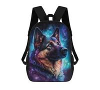 sinyumoney Impresión 3D Galactic Dog Portrait -19 Mochilas Escolares Para Niños De 17 Pulgadas, Mochilas Para Libros Para Niños, Mochila De Gran Capacidad, Mochila De Viaje, Mochilas De Uso Diario