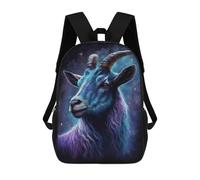 sinyumoney Impresión 3D Galactic Goat Art Print-1 Mochilas Escolares Para Niños De 17 Pulgadas, Mochilas Para Libros Para Niños, Mochila De Gran Capacidad, Mochila De Viaje, Mochilas De Uso Diario