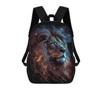 sinyumoney Impresión 3D Galactic Lion Majesty -11 Mochilas Escolares Para Niños Mochilas Para Libros De Gran Capacidad Mochila De Viaje Mochilas De Día 17inch