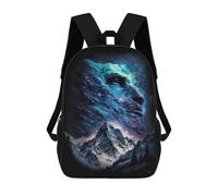 sinyumoney Impresión 3D Galactic Mountain Majesty Mochilas Escolares Para Niños De 17 Pulgadas, Mochilas Para Libros Para Niños, Mochila De Gran Capacidad, Mochila De Viaje, Mochilas De Uso Diario