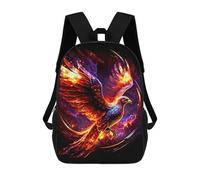 sinyumoney Impresión 3D Galactic Phoenix Rise Artwork Mochilas Escolares Para Niños Mochilas Para Libros De Gran Capacidad Mochila De Viaje Mochilas De Día 17inch