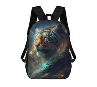 sinyumoney Impresión 3D Galactic Tiger Majesty -2 Mochilas Escolares Para Niños Mochilas Para Libros De Gran Capacidad Mochila De Viaje Mochilas De Día 17inch