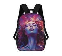 sinyumoney Impresión 3D Galaxy Girl No2 Mochilas Escolares Para Niños Mochilas Para Libros De Gran Capacidad Mochila De Viaje Mochilas De Día 17inch