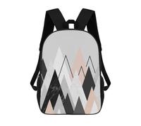 sinyumoney Impresión 3D Geometric Landscape Mochilas Escolares Para Niños Mochilas Para Libros De Gran Capacidad Mochila De Viaje Mochilas De Día 17inch