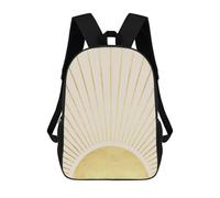 sinyumoney Impresión 3D Geometric Lines VIII Mochilas Escolares Para Niños Mochilas Para Libros De Gran Capacidad Mochila De Viaje Mochilas De Día 17inch