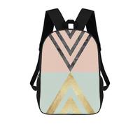 sinyumoney Impresión 3D Geometry XIX Mochilas Escolares Para Niños Mochilas Para Libros De Gran Capacidad Mochila De Viaje Mochilas De Día 17inch